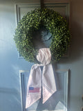 American Flag Wreath Sash