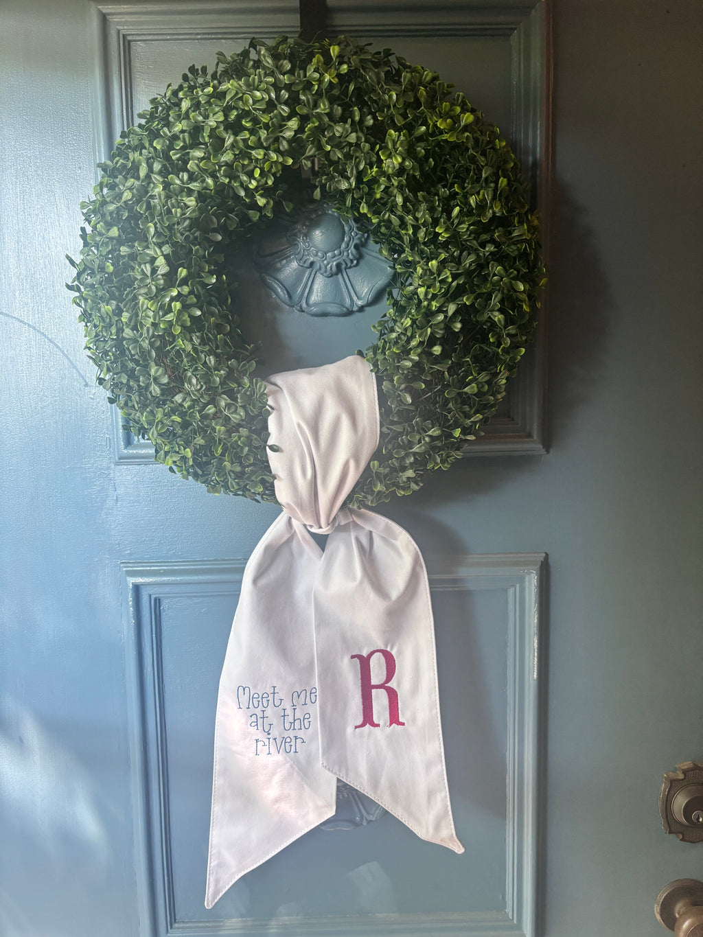 Meet Me...Wreath Sash